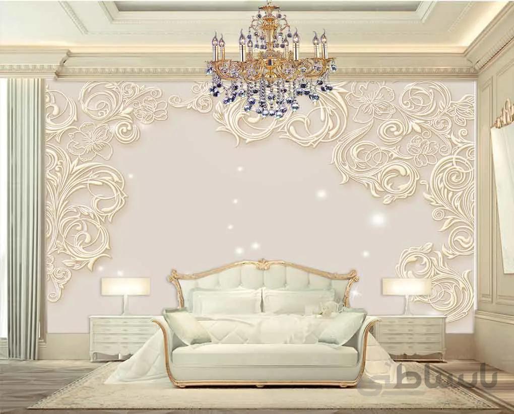 کاغذ دیواری سه بعدی طرح حاشیه ی زیبا