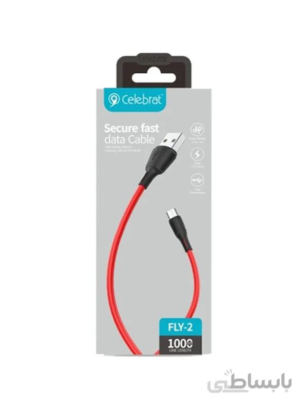 کابل شارژ Micro USB سلبریت مدل FLY-2M