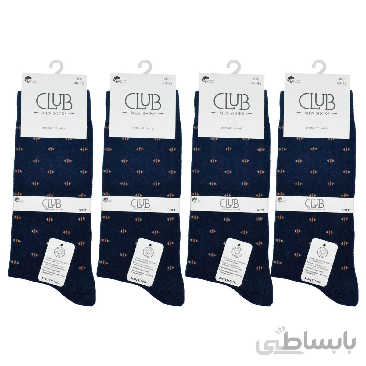 جوراب مردانه کلاب مدل CL-9044 مجموعه 4 عددی