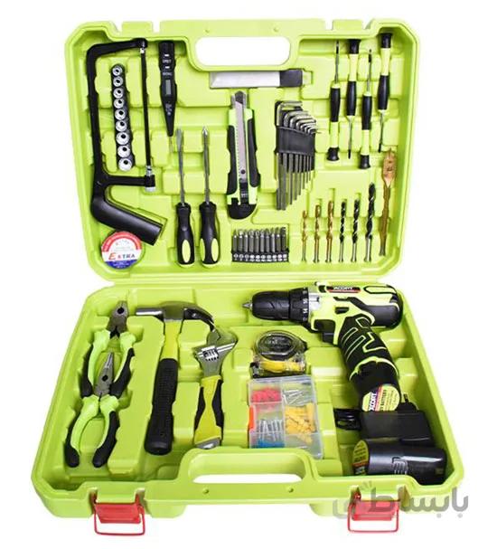 دریل شارژی ایکس کورت 12 ولت همراه با پک کامل وسایل مدل XCOM08-1252 (اصل)