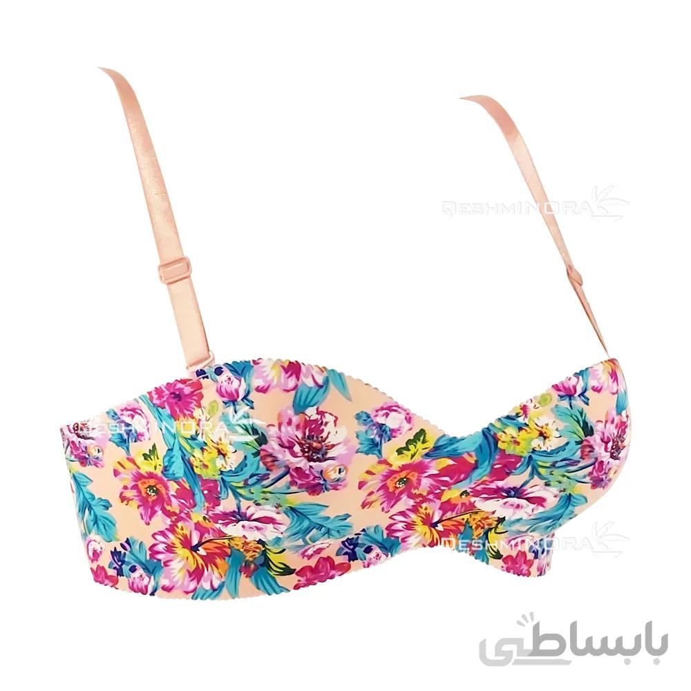 سوتین اسفنجی طرح دار کد 140003