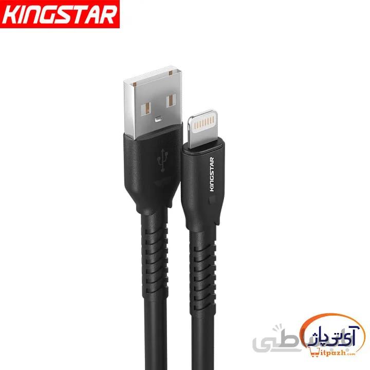 کابل شارژ و دیتا لایتنینگ کینگ استار مدل K103i طول 1.1 متر