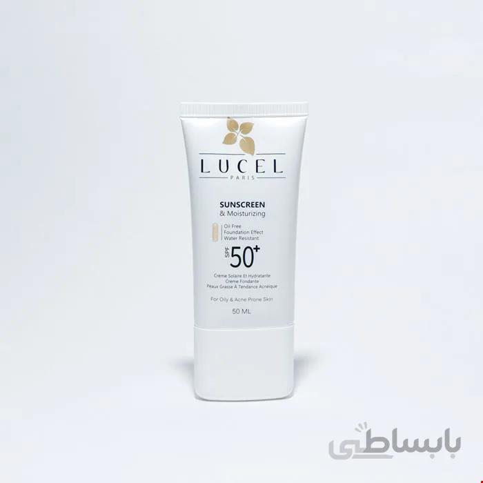 ضد آفتاب رنگی(روشن) پوست خشک لوسل +SPF50 مدل ضدچروک ا Lucel Light Sunscreen For Dry skin spf50