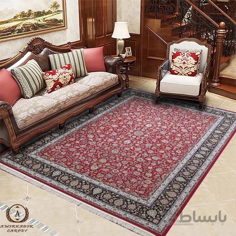 فرش ۱۲۰۰ شانه طرح افشان لاکی