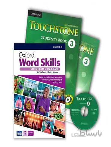 Touchstone 3 + Oxford Word Skills Intermediate پک تاچ استون 3 و ورد اسکیلز