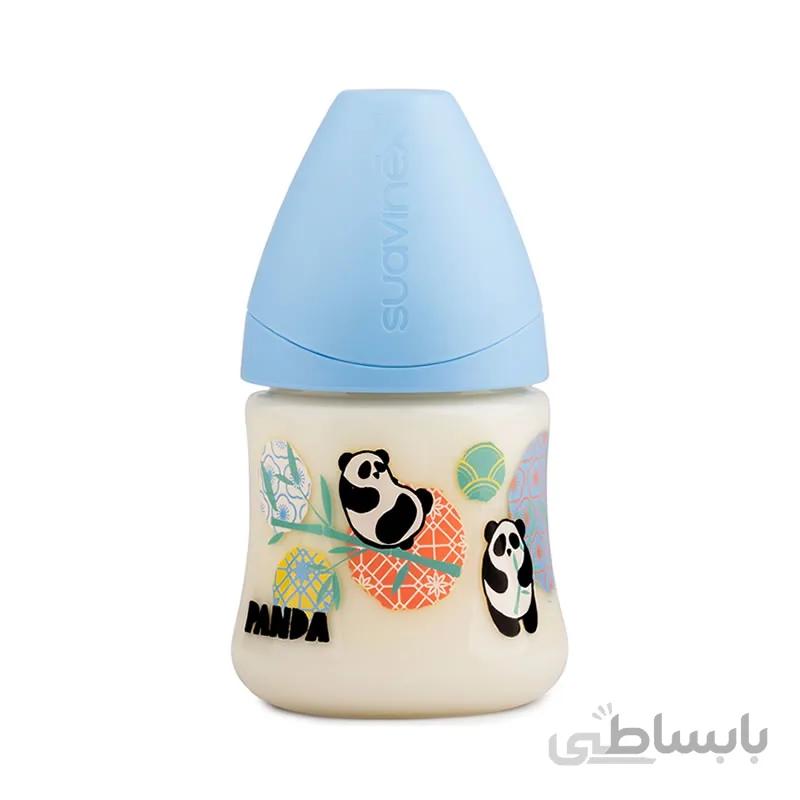 شیشه شیر 150 میل طرح پاندا آبی سواوینکس Suavinex