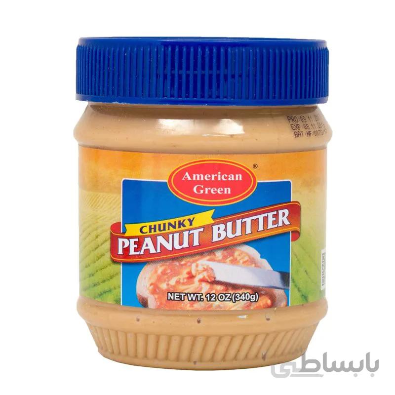 کره بادام زمینی american green CHUNKY ا American Green Peanut Butter