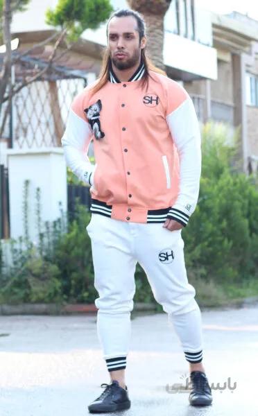 ست هودی و شلوار مردانه جنس دورس دو نخ تو پرزدار تمام کش کد162 ا Men's hoodie and pants set, made of Dors, two threads in full-length fluff, code 162