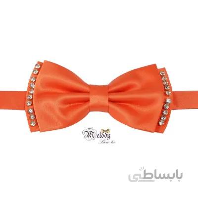 پاپیون سری مندو نگین دار 'طلایی' (نارنجی)
