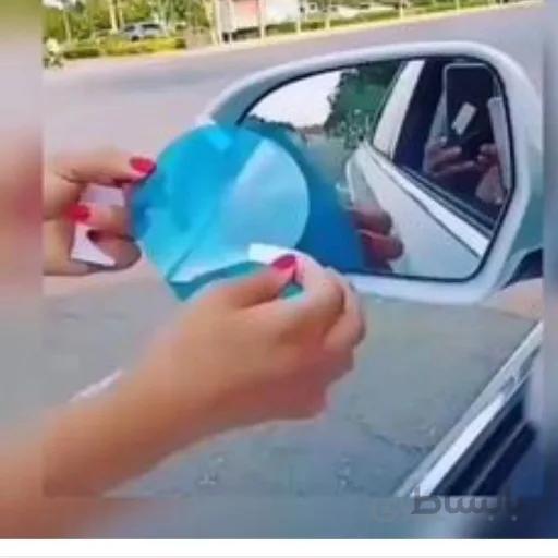 برچسب آینه بقل خودرو گلس نانو ضدآب ،ضدبخار مناسب تمام خودروها پک دوعددی