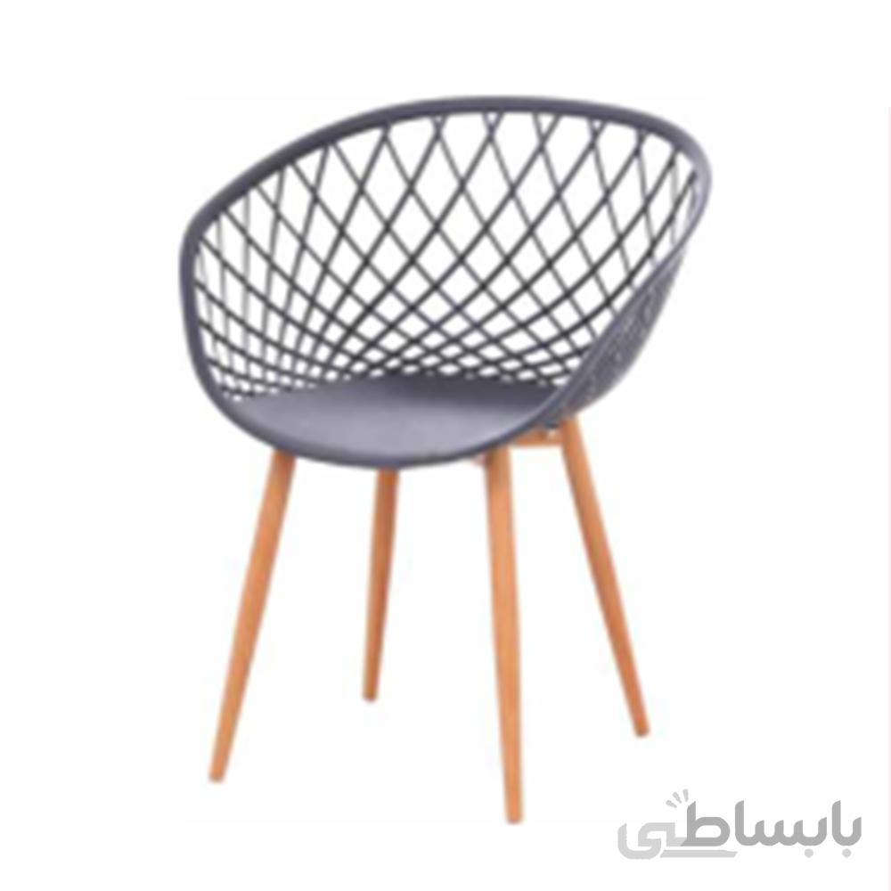 صندلی بامبو پایه چوبی مدل M500 بنیزان
