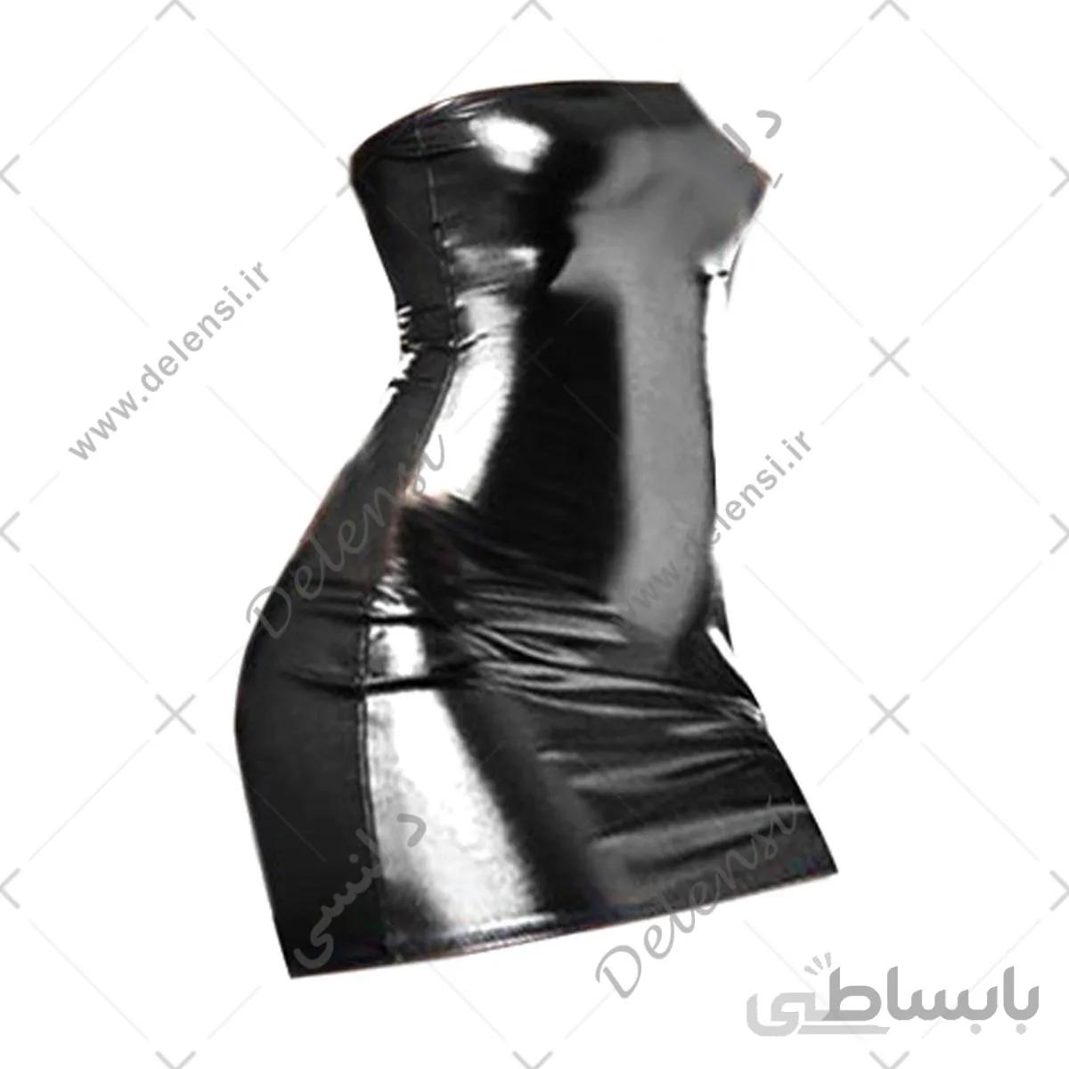 پیراهن دکلته کوتاه فانتزی لاتکس