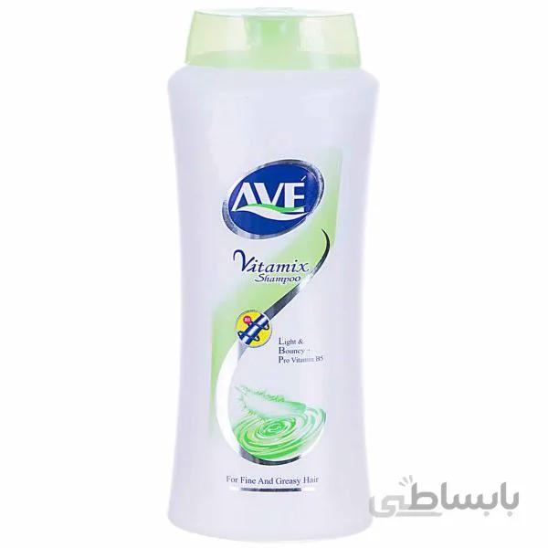 شامپو ویتامیکس چرب سبز 750گرمی اوه ا Ave Vitamix Greasy Hair Shampoo 750g