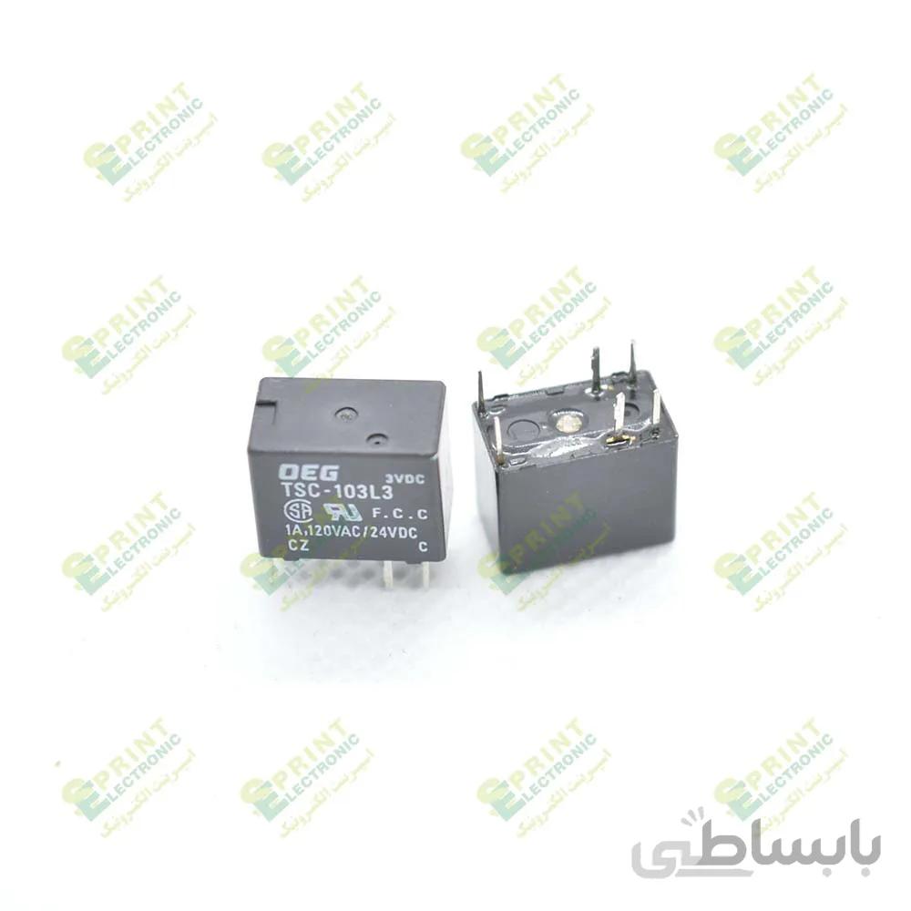 رله 3 ولت مینیاتوری 6 پایه 1 آمپر OEG TSC-103L3