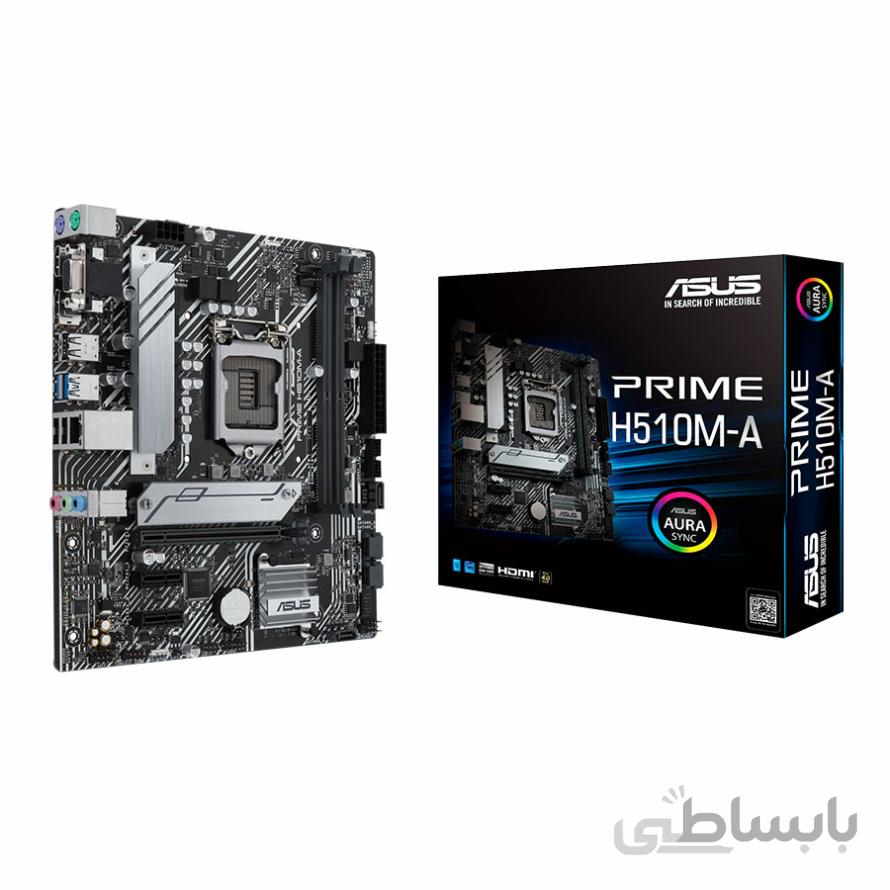 مادربرد ایسوس PRIME H510M-A ا ASUS PRIME H510M-A LGA 1200 11th Motherboard