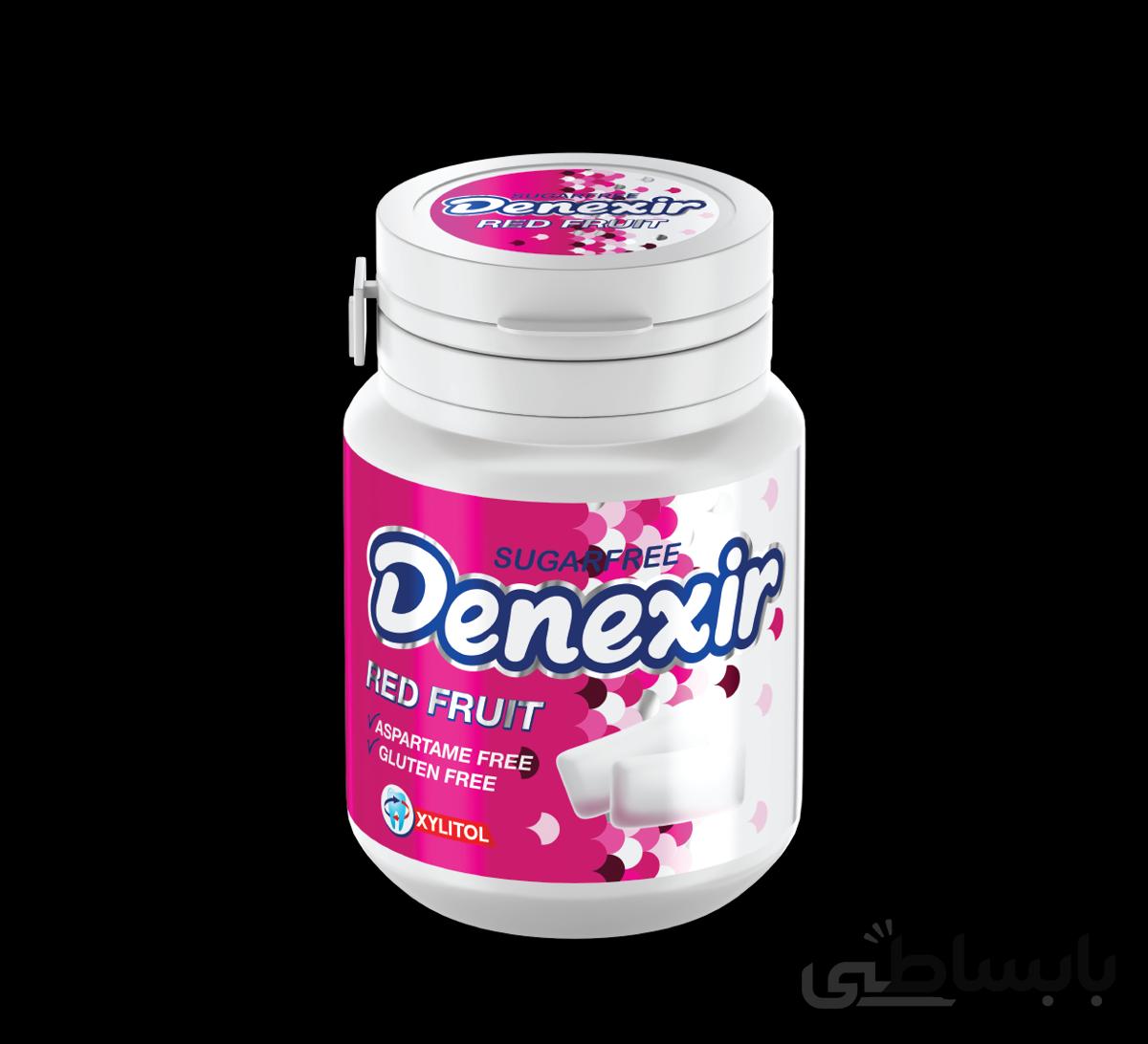آدامس دن اکسیر میوه های قرمز بسته بندی قوطی (جار)- باکس 6 تایی