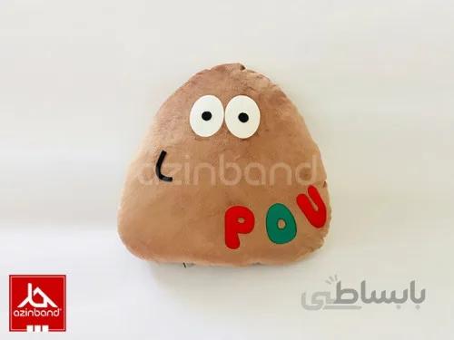 بالش فانتزی پو کرم ا بالش فانتزی با پارچه مخملی