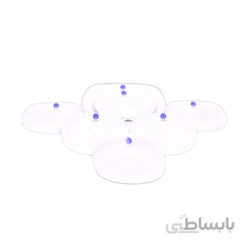سرویس کیک خوری کواترو-۷پارچه-با لگو کانون وکلای دادگستری