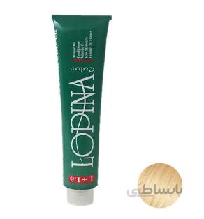 رنگ مو لوپینا شماره 12.5 حجم 100 میلی لیتر رنگ بلوند طلایی خیلی خیلی روشن