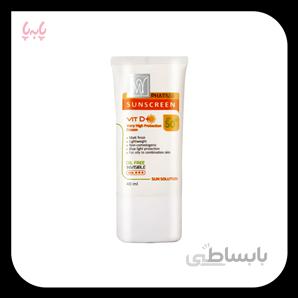کرم ضد آفتاب SPF50 سان سلوشن فاقد چربی بی رنگ مای فارما