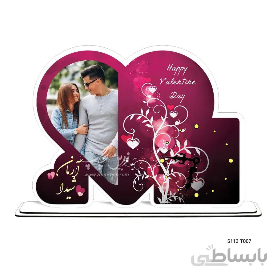 ساعت رومیزی طرح ولنتاین S113T007