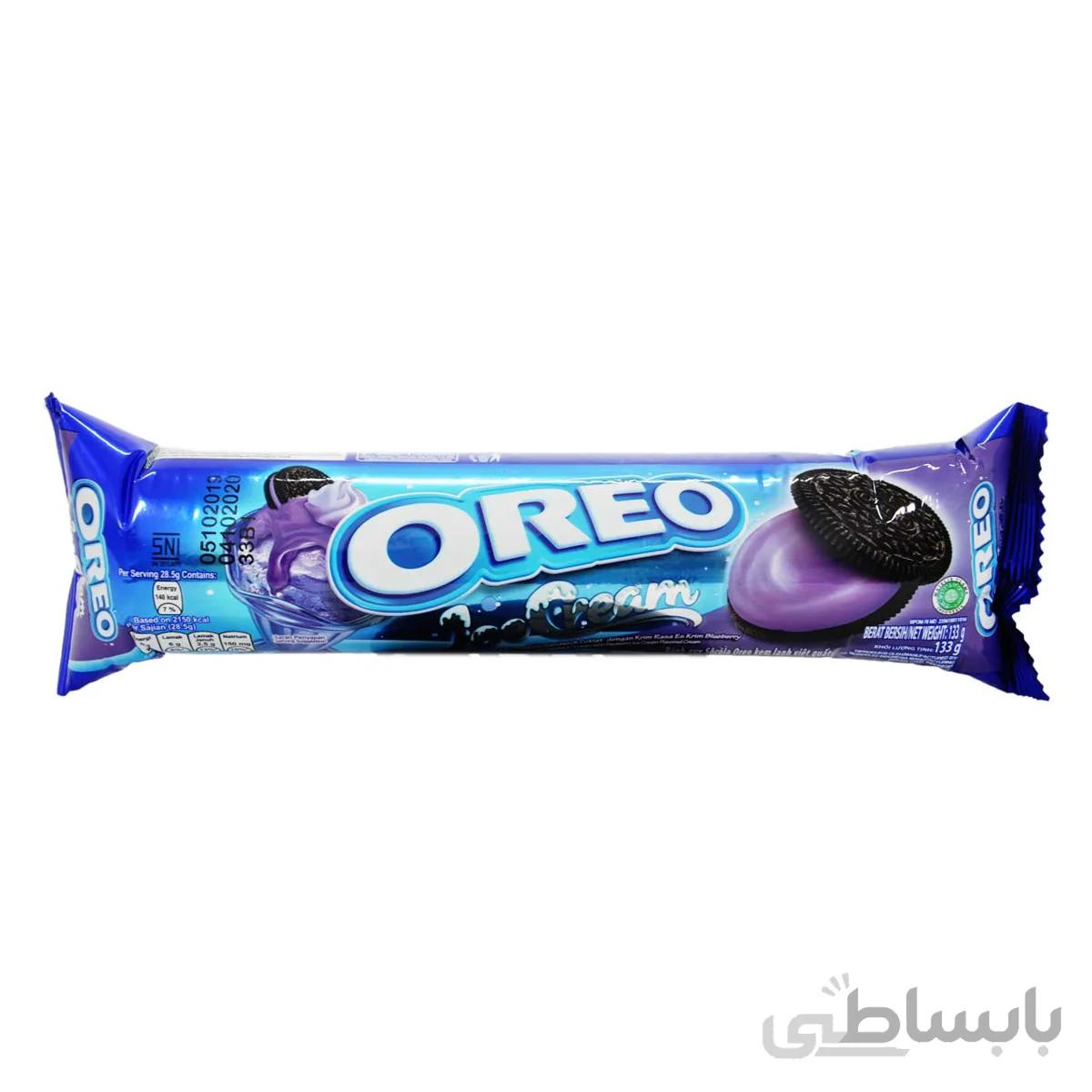بیسکویت کرمدار OREO با طعم بستنی بلوبری
