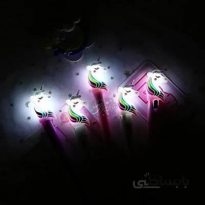خودکار چراغدار تک رنگ یونیکورن
