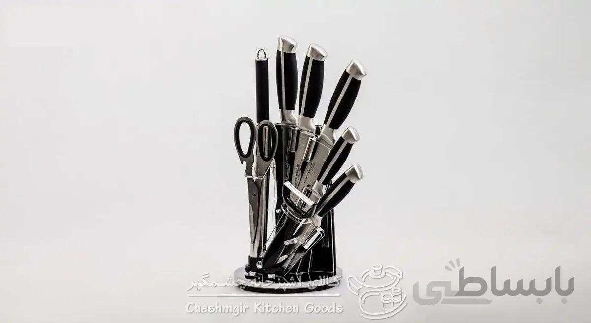 سرویس چاقو آشپزخانه 9 پارچه یونیک مدل 1021
