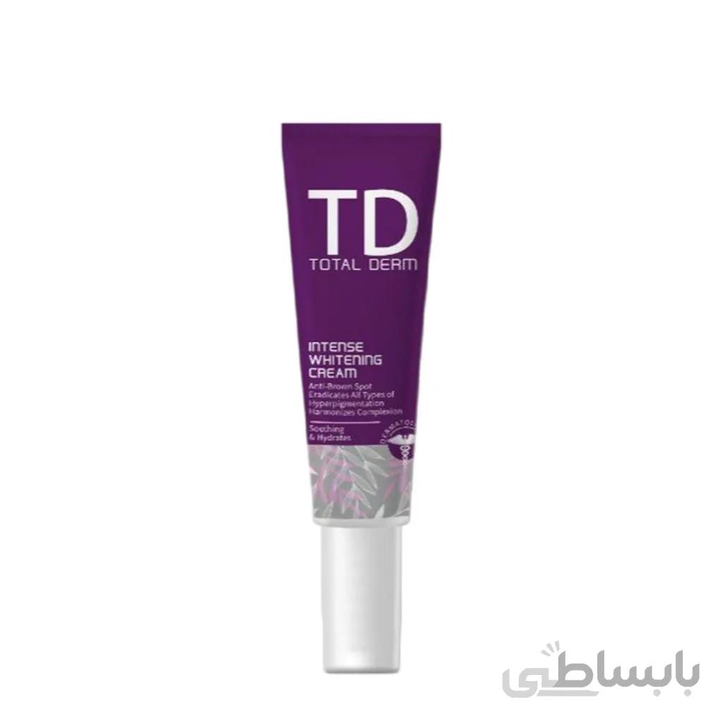 کرم سفید کننده و ضد لک قوی صورت Total Derm