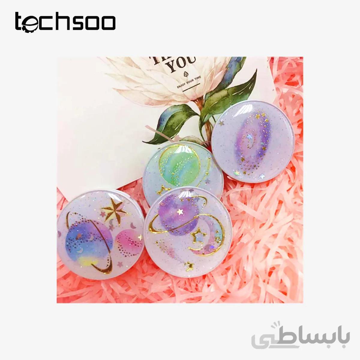 پاپ سوکت دایره‌ای سیارات Planets round shaped Pop socket