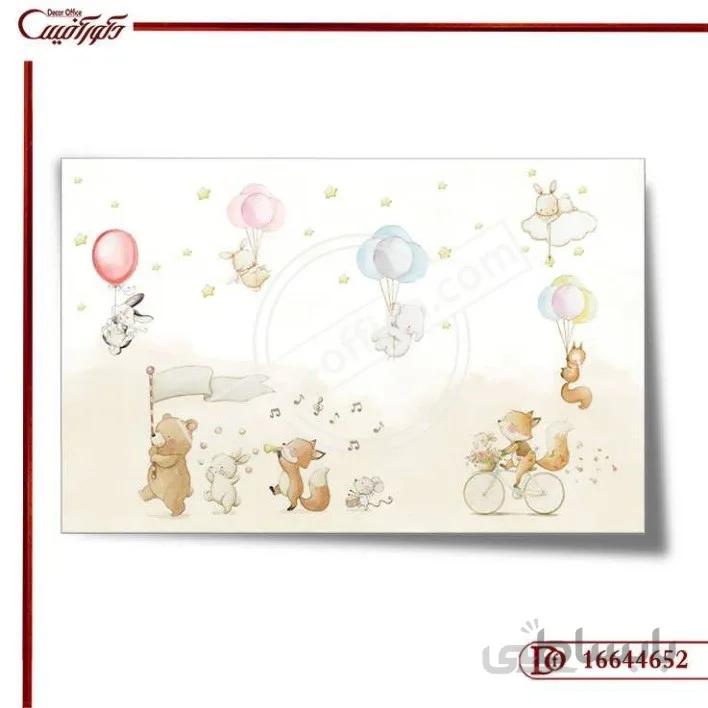 کاغذ دیواری سه بعدی کودک 4652 ا 3D baby wallpaper 4652