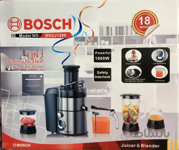 آبمیوه گیر بوش مدل 1289 چهار کاره ا آبمیوه گیر بوش مدل BS-1289