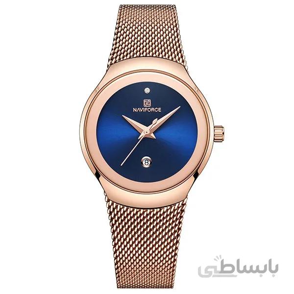 ساعت مچی عقربه ای زنانه نیوی فورس مدل NF5004-RG-BL