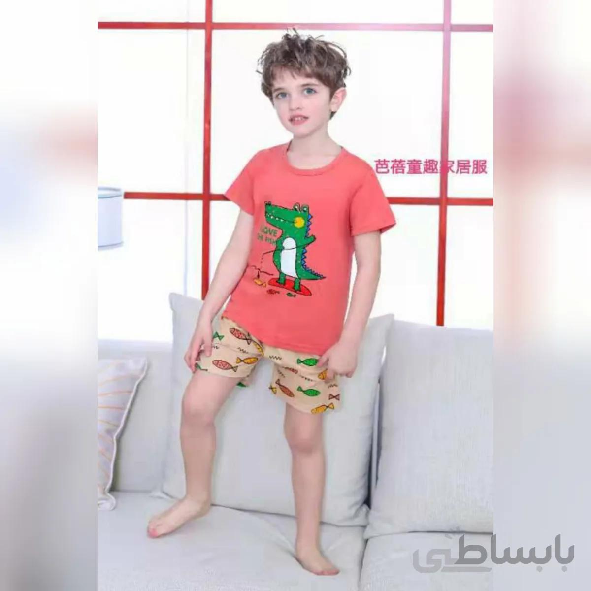 ست تیشرت شلوارک تمساح ماهیگیر کد:1035