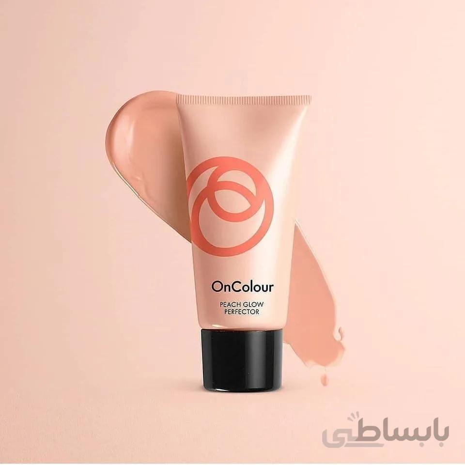 کرم پودر انکالر هلویی اوریفلیم پیچ گلو ا ONCOLOUR PEACH GLOW PERFECTOR