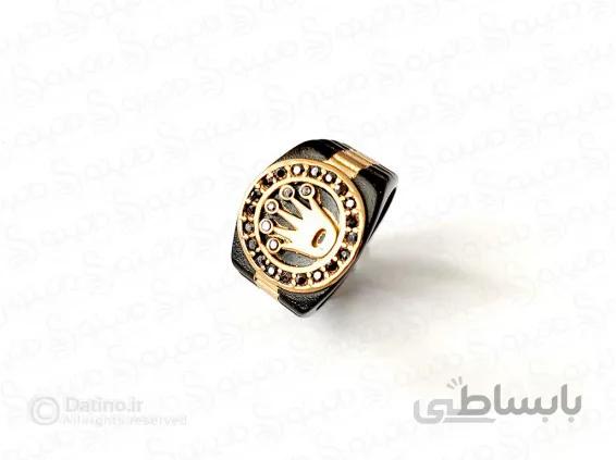 انگشتر مردانه طرح ساعت رولکس 11748