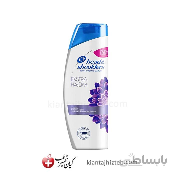 شامپو ضد شوره head & shoulders مدل EXTRA HACIM حاوی 400 میل