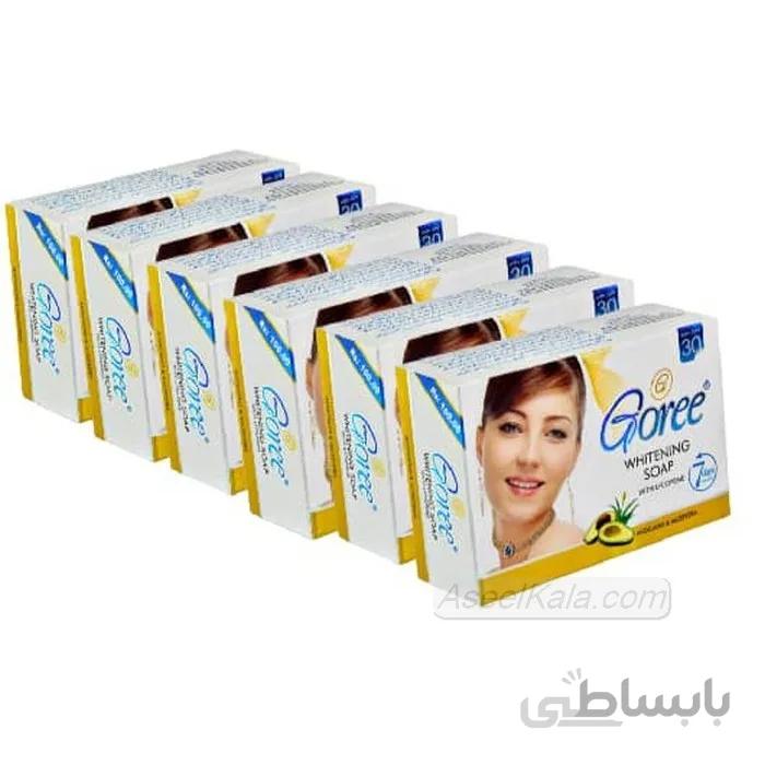 صابون گوری اصل Goree بسته شش تایی
