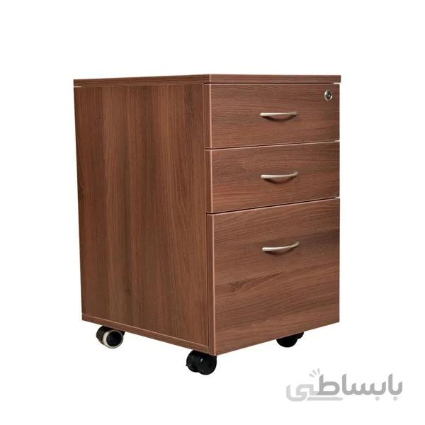 فایل اداری سه کشو چرخ و قفل دار فوبورو مدل F300