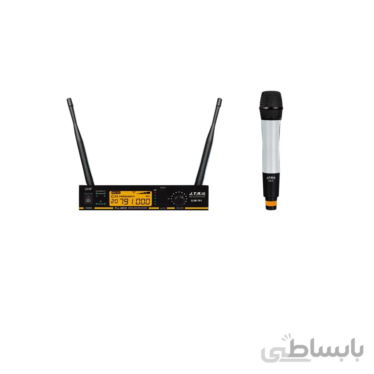 میکروفن بی سیم تک کانال جی تی ار مدلUJM-761