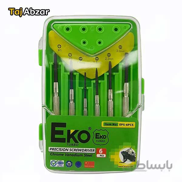 مجموعه 6 عددی پیچ گوشتی ساعتی اکو مدل EPS 6PCS