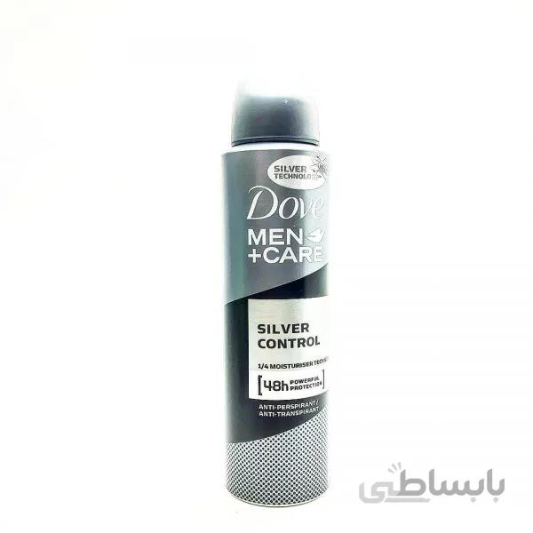 اسپری خوشبوکننده بدن داو سیلور کنترل Dove Silver Control