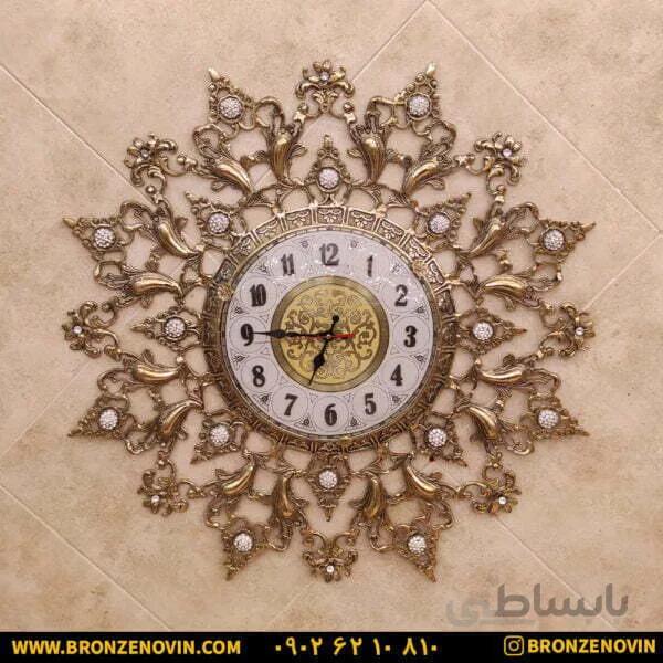 ساعت دیواری برنزی طرح ستاره صفحه ۲۸ کد ۳۲۲