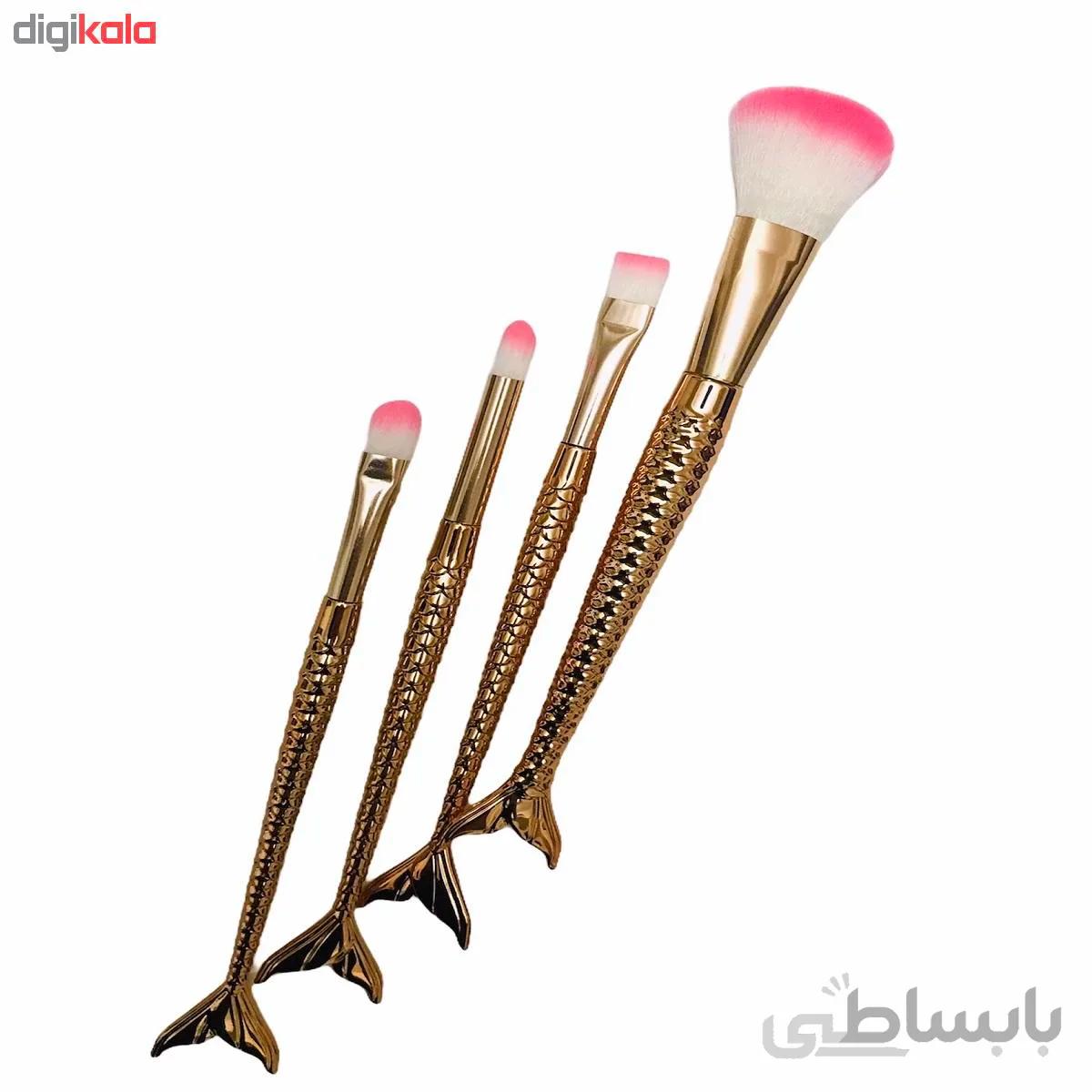 براش 4 عددی طرح ماهی و پری دریایی