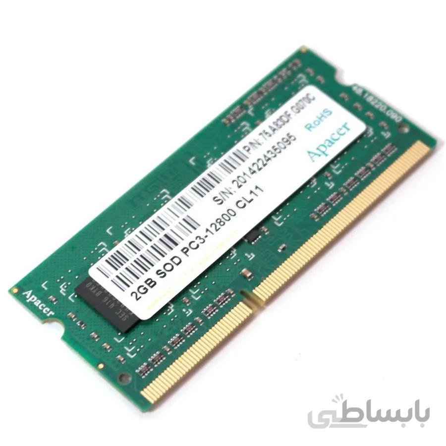 رم لپ تاپ اپیسر 2 گیگابایت با فرکانس 1600 مگاهرتز ا PC3-12800 2GB DDR3 1600MHz Laptop Memory