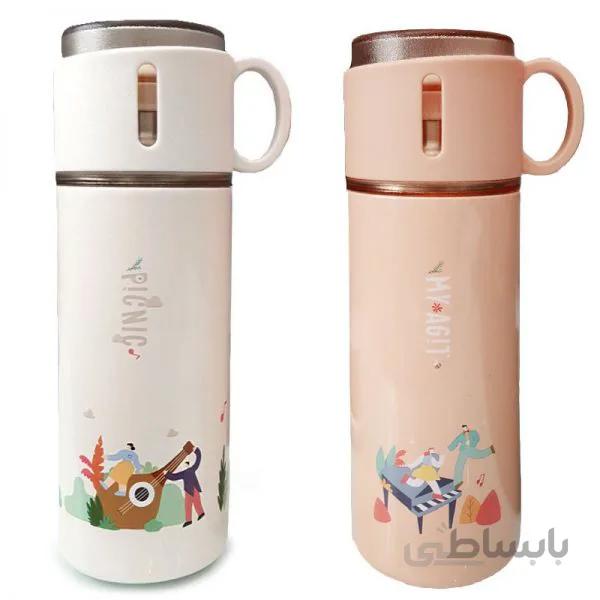 فلاسک استیل لیوان دار 350 میل طرح ساز Dodge