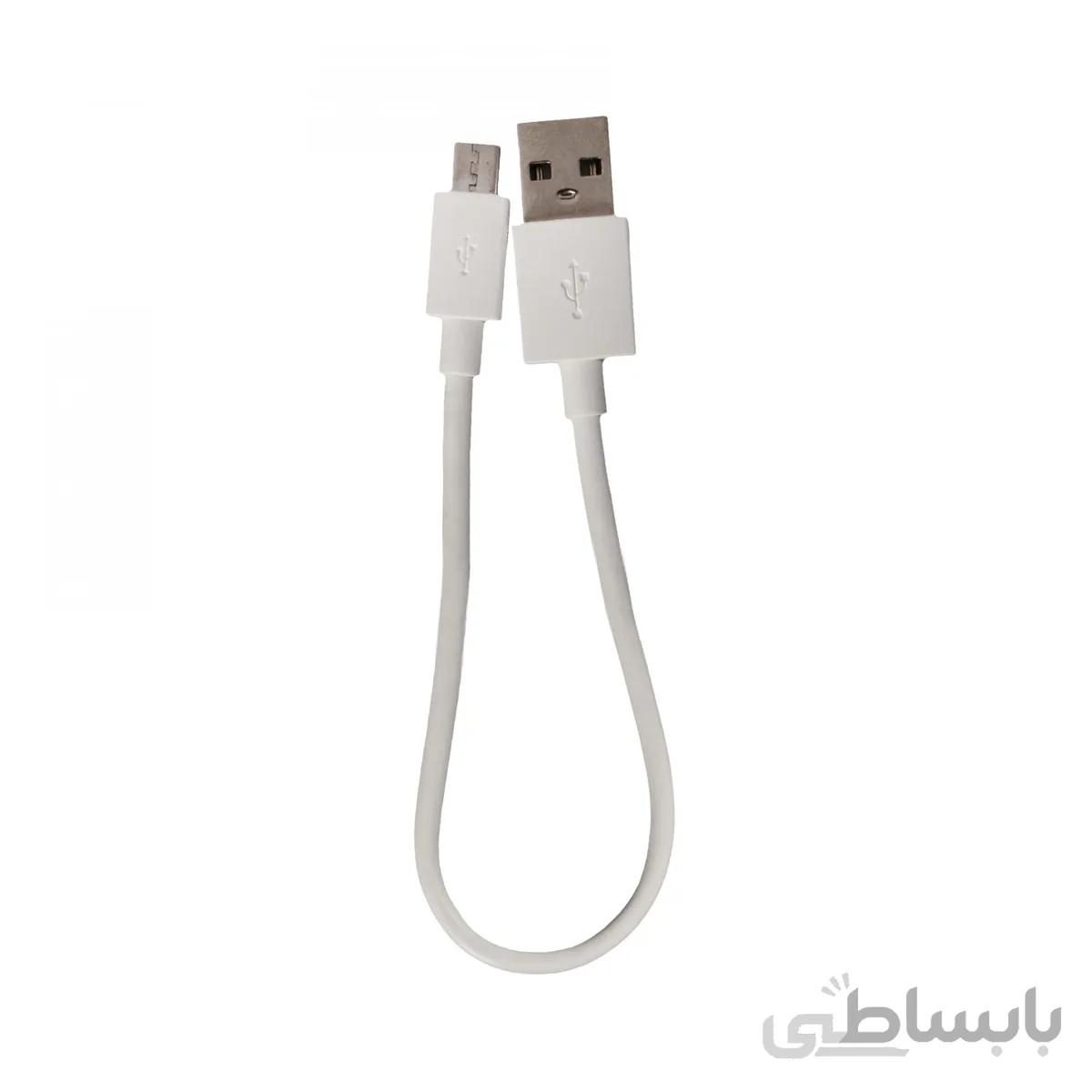 کابل کوتاه micro usb پاوربانک طول ۳۰ سانتیمتر