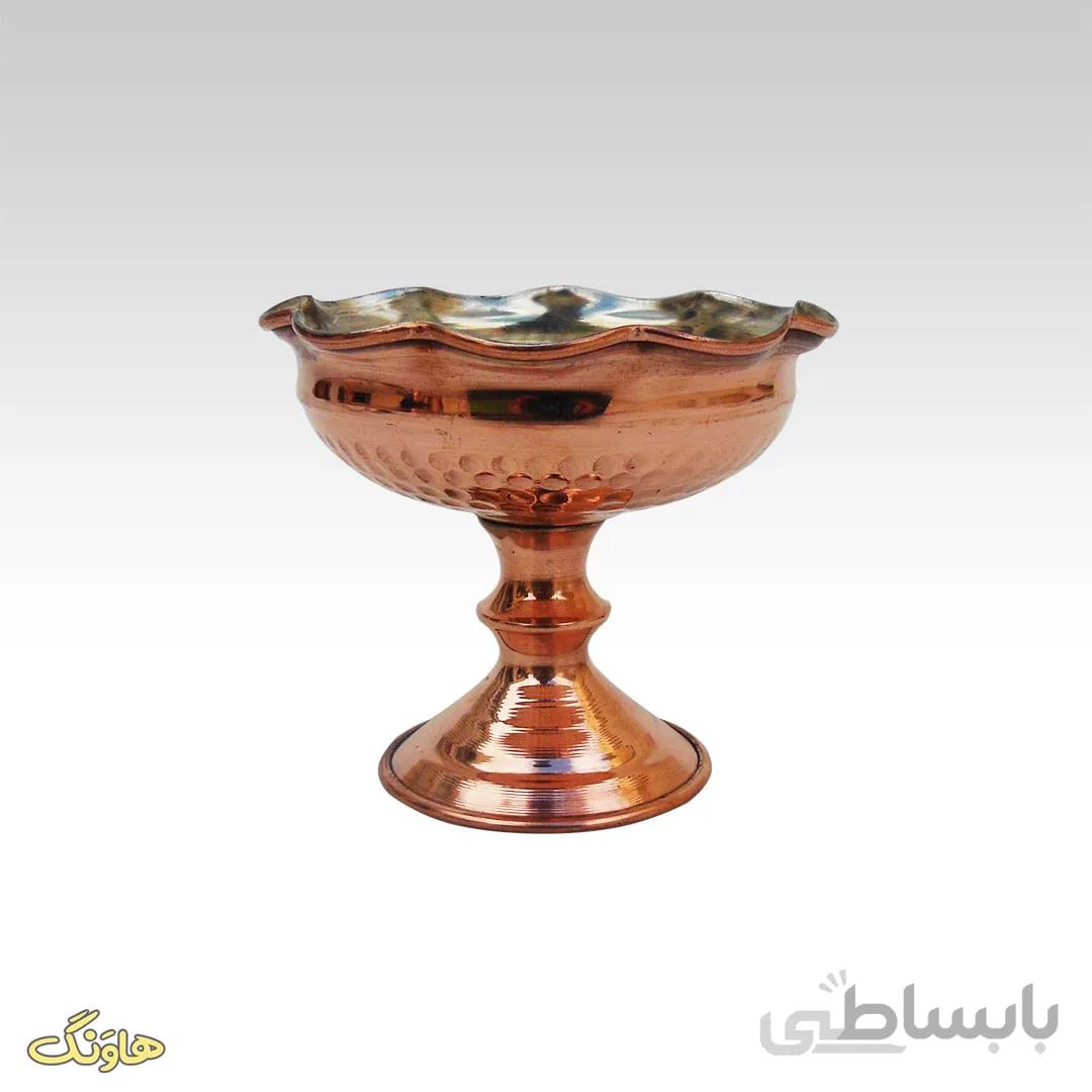 بستنی خوری مسی 6 تایی B003