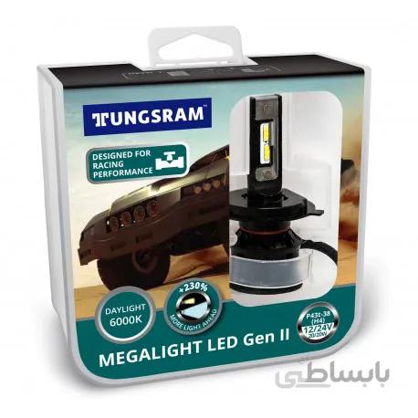 هدلایت LED پایه H4 مگالایت ۲۰ وات تانگسرام – TUNGSRAM