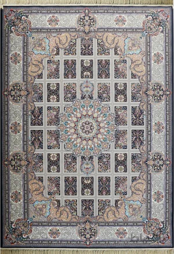 فرش کاشان طرح ارگ سرمه ای 1200 شانه